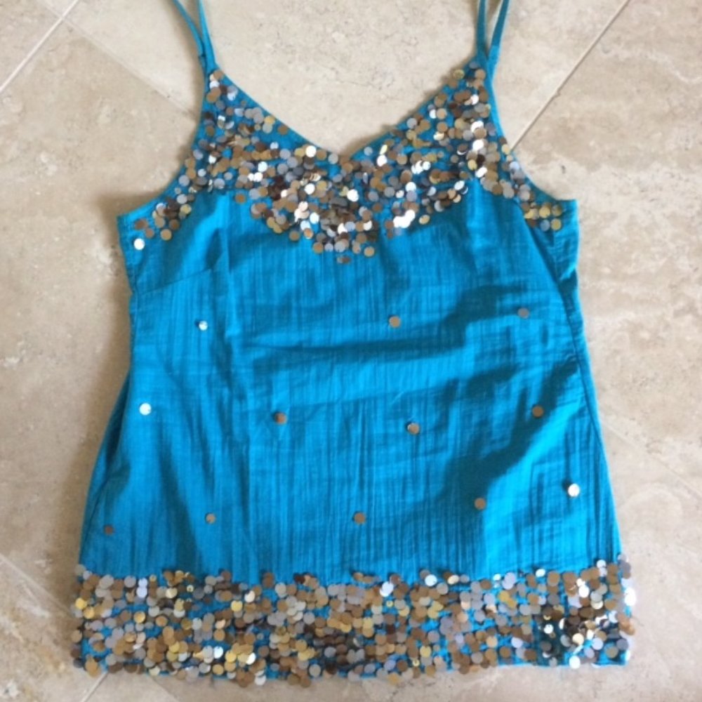 Embellished Spaghetti Strap Top